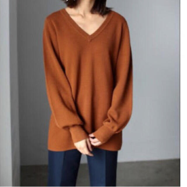 AZUL by moussy - ミラノリブボリュームスリーブプルオーバー 美品の