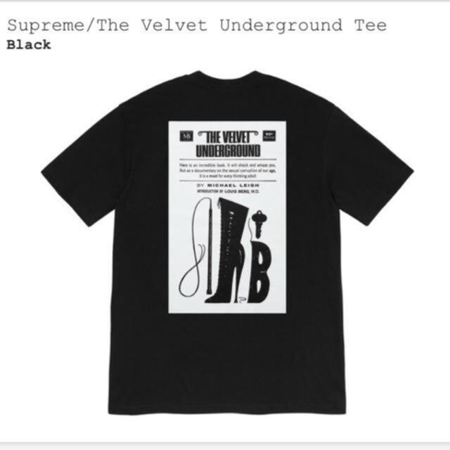 Tシャツ/カットソー(半袖/袖なし)L 本物 新品 supreme velvet tシャツ パーカー スニーカー