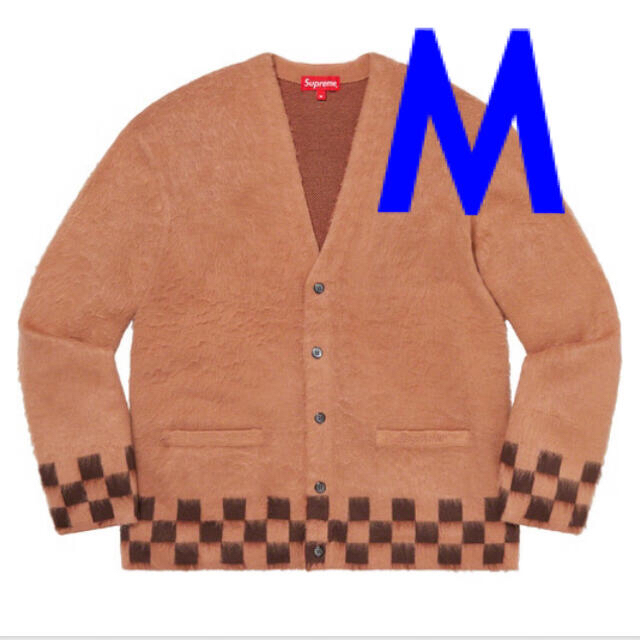 【M】Brushed Checkerboard Cardiganトップス