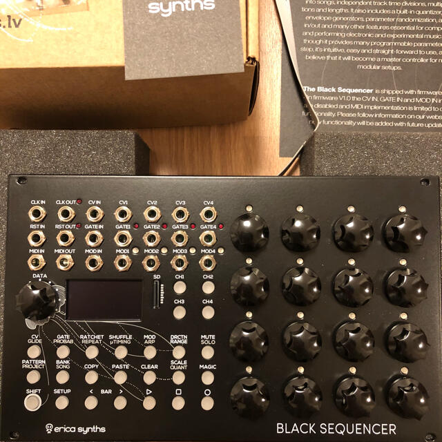 erica synths black sequencer