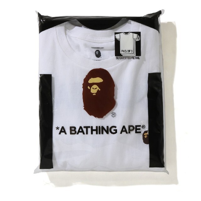 Lサイズ BAPE X READYMADE 3 PACK TEE