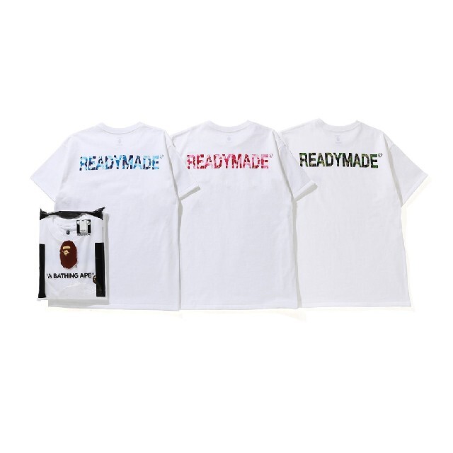 Lサイズ BAPE X READYMADE 3 PACK TEE