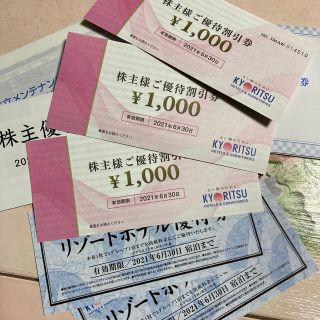 共立メンテナンス　優待割引券　3000円分(その他)