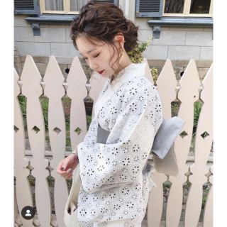 インスタグラマー北風あすかさん　着用！　レース着物3点セット