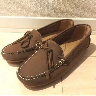 トゥデイフル(TODAYFUL)のMinnetonkaミネトンカ モカシンローファードライビングシューズsize5(スリッポン/モカシン)