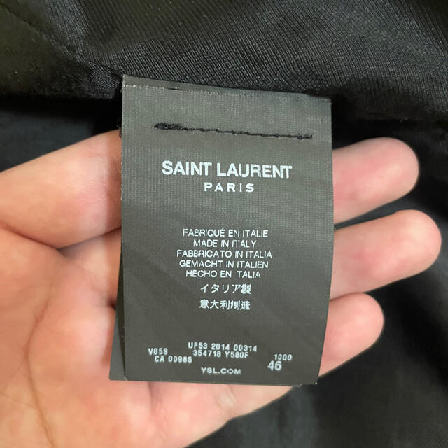 Saint Laurent Paris Teddy Jacket 46の通販 by SSSSS｜サンローランならラクマ Laurent - 【名作】Saint 通販NEW