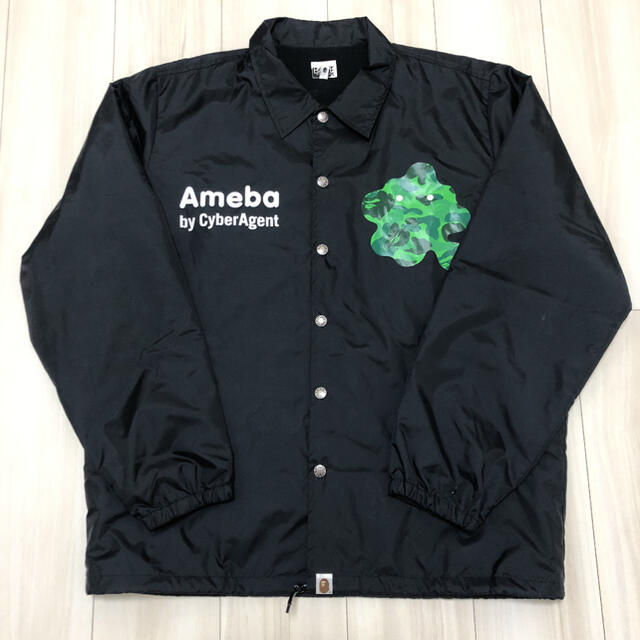 メンズBAPE X Ameba ナイロン コーチジャケット【エイプ アメーバ】