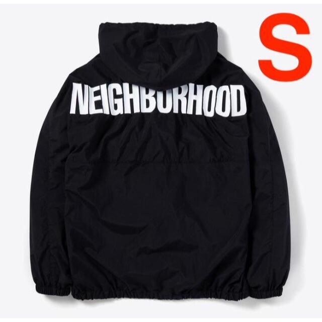 NEIGHBORHOOD(ネイバーフッド)のNEIGHBORHOOD ANORAK / N-JKT 黒 S ハンガー付 メンズのジャケット/アウター(ナイロンジャケット)の商品写真