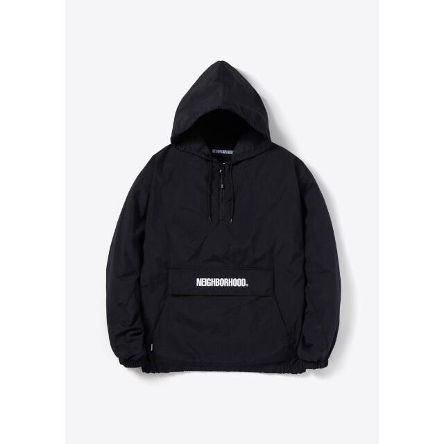 NEIGHBORHOOD(ネイバーフッド)のNEIGHBORHOOD ANORAK / N-JKT 黒 S ハンガー付 メンズのジャケット/アウター(ナイロンジャケット)の商品写真