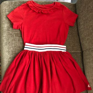 プチバトー(PETIT BATEAU)のプチバトーセットアップ　128ans 130cm相当(Tシャツ/カットソー)