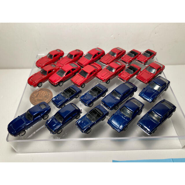 あこちゃん専用　WONDA赤と青の名車コレクション　21台　イニシャルD 5台 エンタメ/ホビーのおもちゃ/ぬいぐるみ(ミニカー)の商品写真