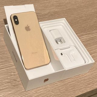 アイフォーン(iPhone)のiPhoneXs 256GB ゴールド SoftBank SIMロック解除済(スマートフォン本体)