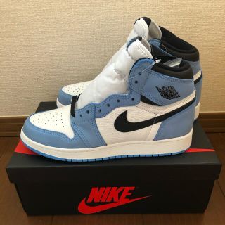 ナイキ(NIKE)のNIKE AIRJORDAN 1 “UNIVERSITY BLUE”24.5cm(スニーカー)