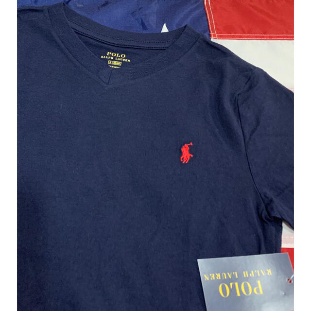 POLO RALPH LAUREN(ポロラルフローレン)の★SALE★ ラルフローレンVネックTシャツ3T/100 キッズ/ベビー/マタニティのキッズ服男の子用(90cm~)(Tシャツ/カットソー)の商品写真