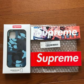 シュプリーム(Supreme)の最終値下げ❗️おまけ付き❗️シュプリーム　ブルーカモ　iPhone11 ケース(iPhoneケース)