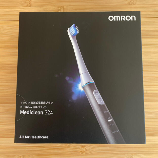 OMRON(オムロン)のオムロン電動歯ブラシHT-B324-BK スマホ/家電/カメラの美容/健康(電動歯ブラシ)の商品写真