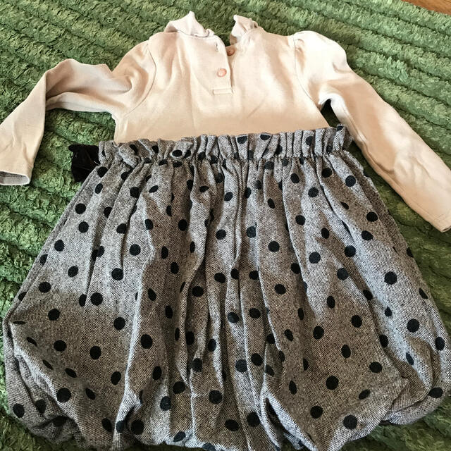 バルーンスカート ワンピース 韓国子供服 キッズ/ベビー/マタニティのキッズ服女の子用(90cm~)(ワンピース)の商品写真