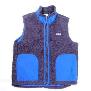 パタゴニア(patagonia)の■patagonia　フリースベスト　キッズ　紺　M(その他)