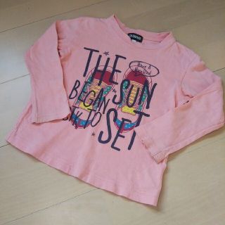 タケオキクチ(TAKEO KIKUCHI)のタケオキクチ◆100 長袖Tシャツ ロンT 男の子 ピンク(Tシャツ/カットソー)