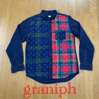 グラニフ(Design Tshirts Store graniph)のgraniph ボタンダウン切り替えシャツ(シャツ)