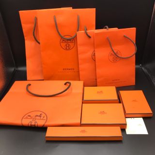 エルメス(Hermes)のHERMES エルメス ショップ袋 紙袋 空箱 リボン 中古品(ショップ袋)