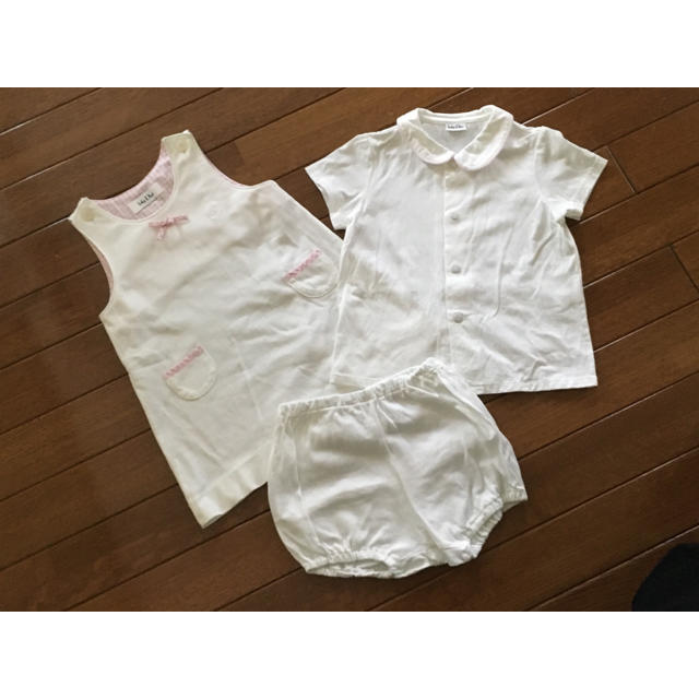 baby Dior(ベビーディオール)のbaby dior 三点セット キッズ/ベビー/マタニティのキッズ服女の子用(90cm~)(ワンピース)の商品写真