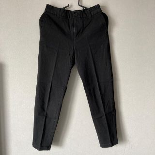 ムジルシリョウヒン(MUJI (無印良品))の【USED】無印 綿パンツ 黒・Sサイズ(カジュアルパンツ)