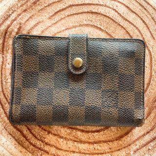 ルイヴィトン(LOUIS VUITTON)の【LOUIS VUITTON】ダミエ がま口 二つ折り財布 ジャンク品(財布)