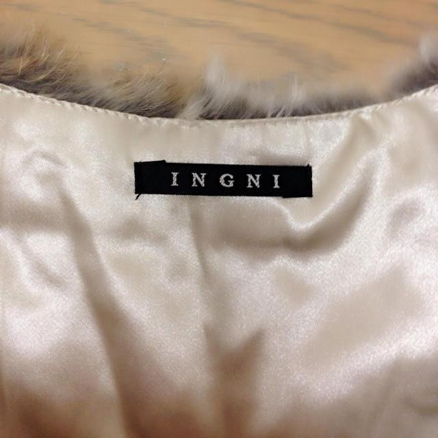 INGNI(イング)のINGNIラビットファーベスト値下げ レディースのジャケット/アウター(毛皮/ファーコート)の商品写真