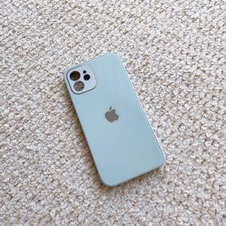 iPhone12 ケース　パステル　水色　(iPhoneケース)