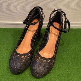 ツモリチサト(TSUMORI CHISATO)のツモリチサト レザー編みパンプス 24cm(ハイヒール/パンプス)