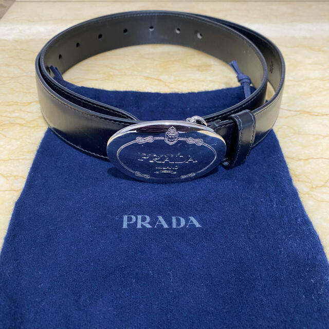 プラダ PRADA ベルト ロゴバックル 黒 小物 レザー 90/36 プラダ PRADA ベルト ロゴバックル 黒 小物 レザー 90/36