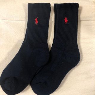 ポロラルフローレン(POLO RALPH LAUREN)のラルフローレン 靴下 キッズ ソックス 2足 18〜21cm ネイビー 子供用(靴下/タイツ)