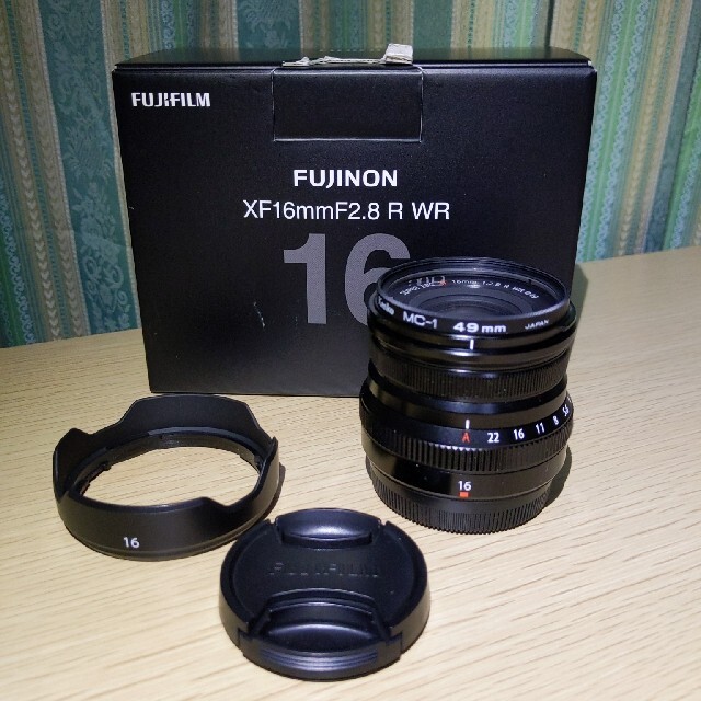 新同品　FUJIFILM　XF16mmF2.8 R WR プロテクター付