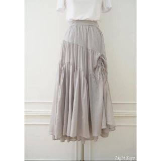 herlipto Cotton-voile Skirt ♡light sage♡