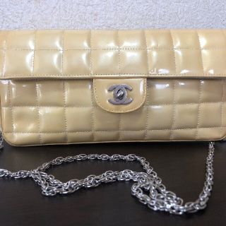 シャネル(CHANEL)のCHANEL☆シャネル チョコバー クリームイエロー ショルダーバッグ(ショルダーバッグ)