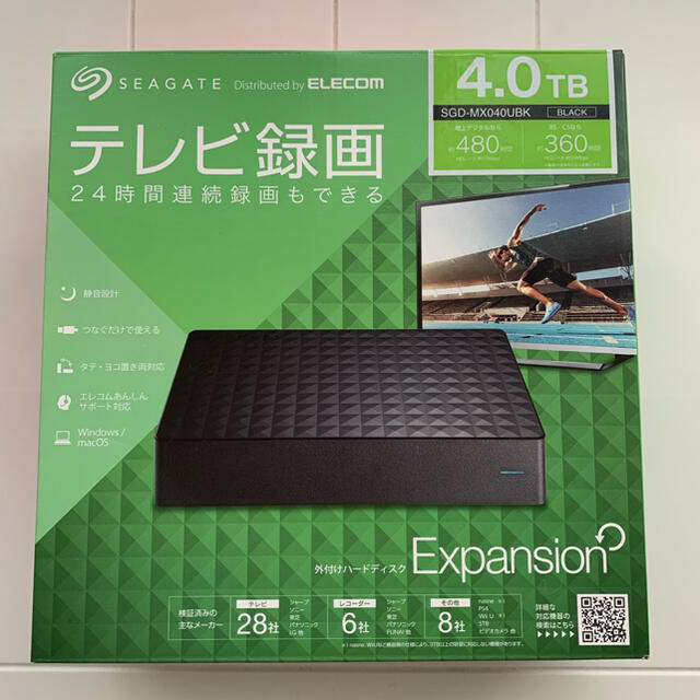 ELECOM  外付けハードディスク　4.0TB