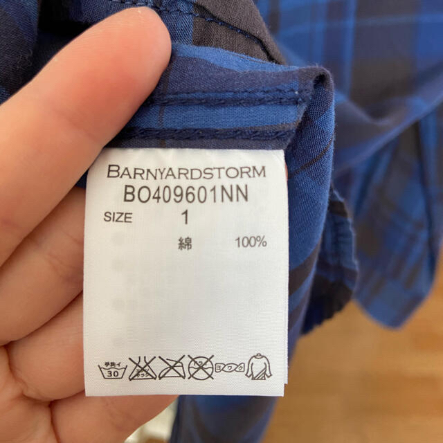 BARNYARDSTORM(バンヤードストーム)の【処分価格】バンヤードストーム　チェックシャツMサイズ レディースのトップス(シャツ/ブラウス(長袖/七分))の商品写真