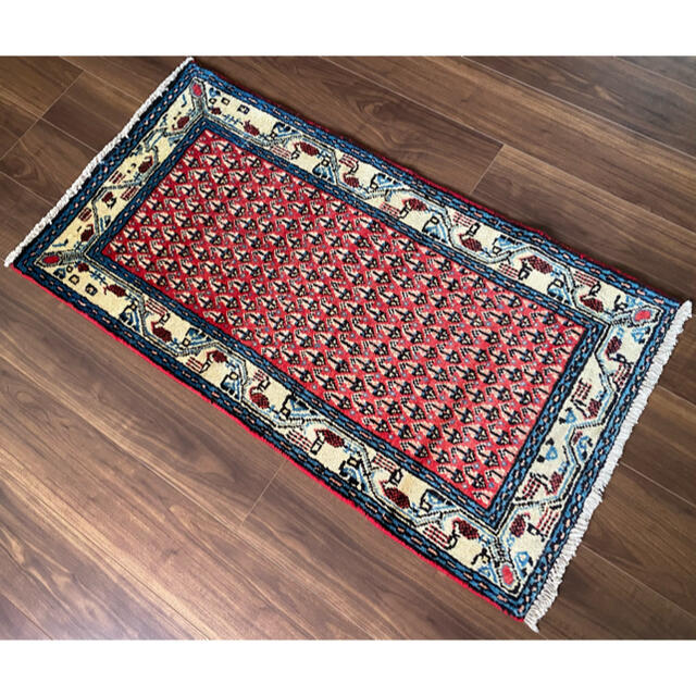 ヴィンテージ ハマダン産 ミルサルーク ペルシャ絨毯 125×68cm