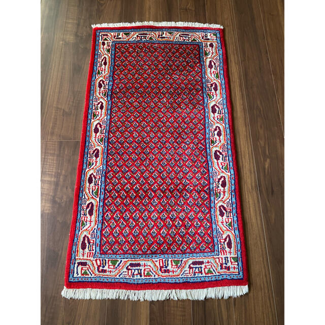 ヴィンテージ ハマダン産 ミルサルーク ペルシャ絨毯 125×68cmの通販