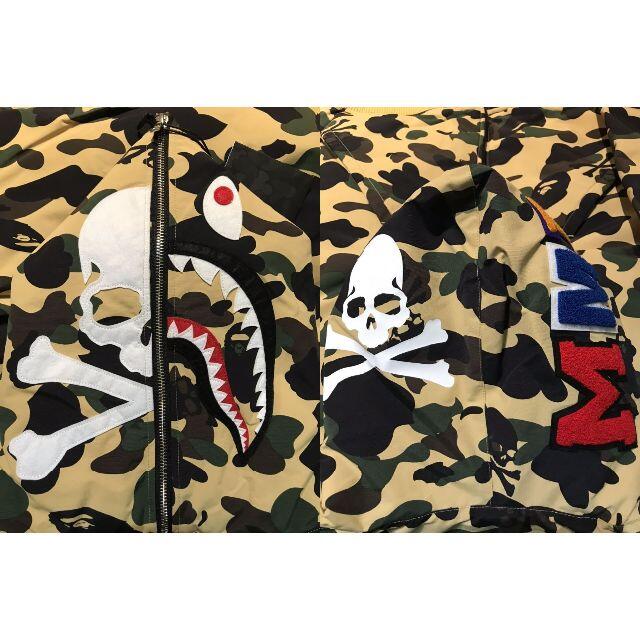 A BATHING APE(アベイシングエイプ)の エイプ×マスターマインド★ MM VS BAPEフーディーダウンジャケット メンズのジャケット/アウター(ダウンジャケット)の商品写真