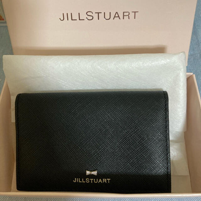 JILLSTUART(ジルスチュアート)のJILLSTUART カード入れ　ブラック　箱付き レディースのファッション小物(名刺入れ/定期入れ)の商品写真