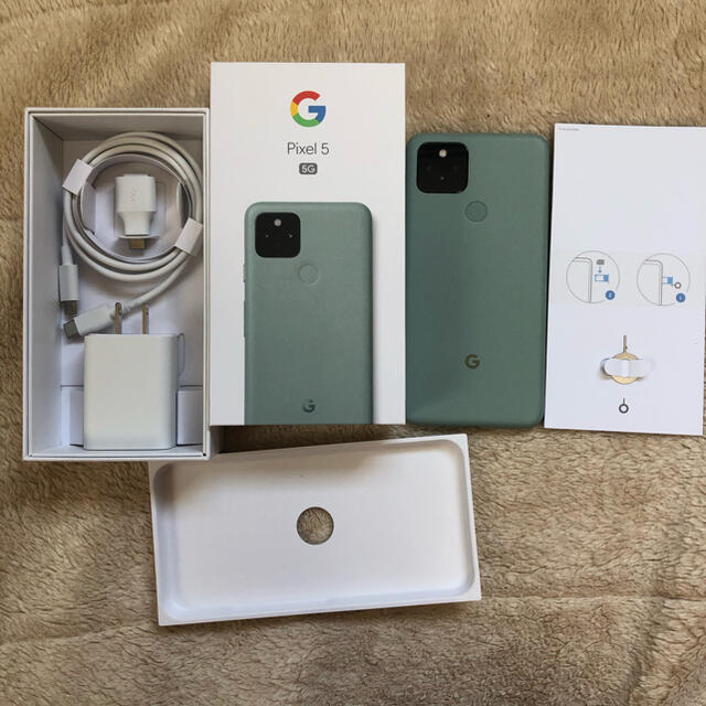 Google Pixel(グーグルピクセル)のGoogle Pixel5 128GB【SIMロック解除済】 スマホ/家電/カメラのスマートフォン/携帯電話(スマートフォン本体)の商品写真