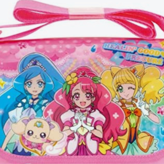 ヒーリングっどプリキュア　ミニバニティメッセジャーバック エンタメ/ホビーのおもちゃ/ぬいぐるみ(キャラクターグッズ)の商品写真