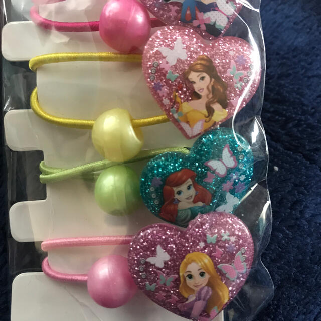 Disney(ディズニー)の☆新品☆ ディズニープリンセス 　ヘアゴムセット ハンドメイドのキッズ/ベビー(ファッション雑貨)の商品写真