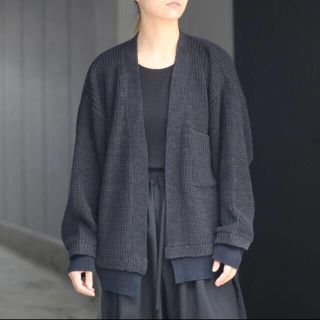 5G CONNECTING RIB CARDIGAN[NAVY] YOKE