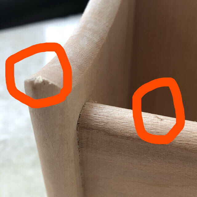 【新品】トールペイント　白木木材　小物入れ　テーブルBOX  ハンドメイドのインテリア/家具(インテリア雑貨)の商品写真