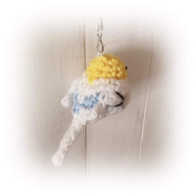 4色ハルクイン☆あみぐるみ ストラップ☆ハンドメイド