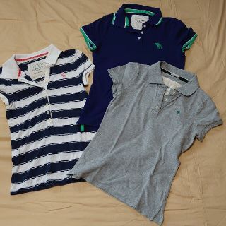 アバクロンビーアンドフィッチ(Abercrombie&Fitch)のアバクロ　ポロシャツ　３枚セット(ポロシャツ)