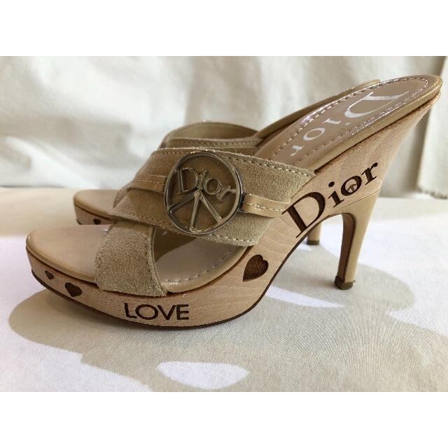 Christian Dior(クリスチャンディオール)のChristianDior ウッドサンダル 53 3/9 レディースの靴/シューズ(サンダル)の商品写真